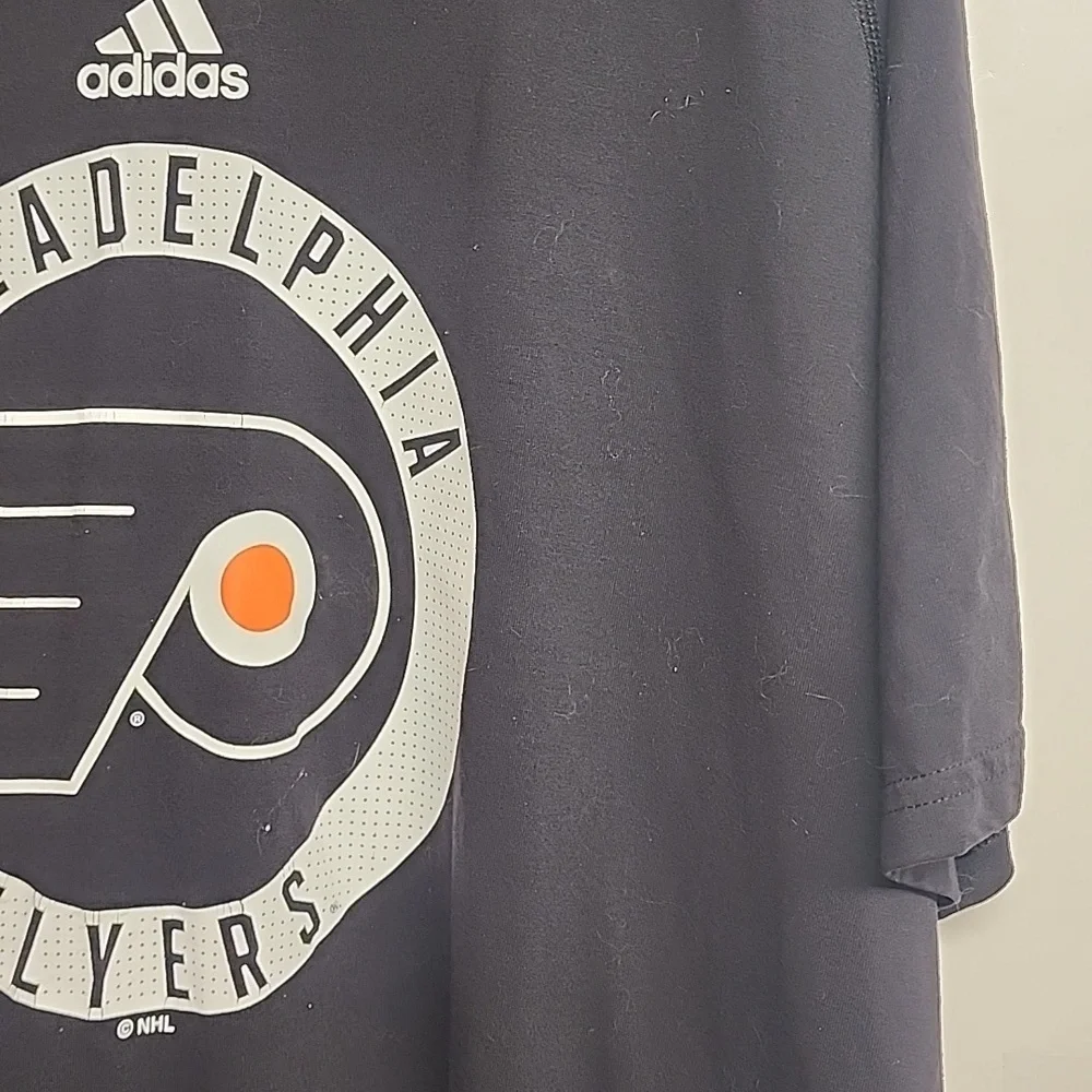 Ultimate Tee Adidas Philadelphia Flyers NHL Black T-Shirt Sz 2XL